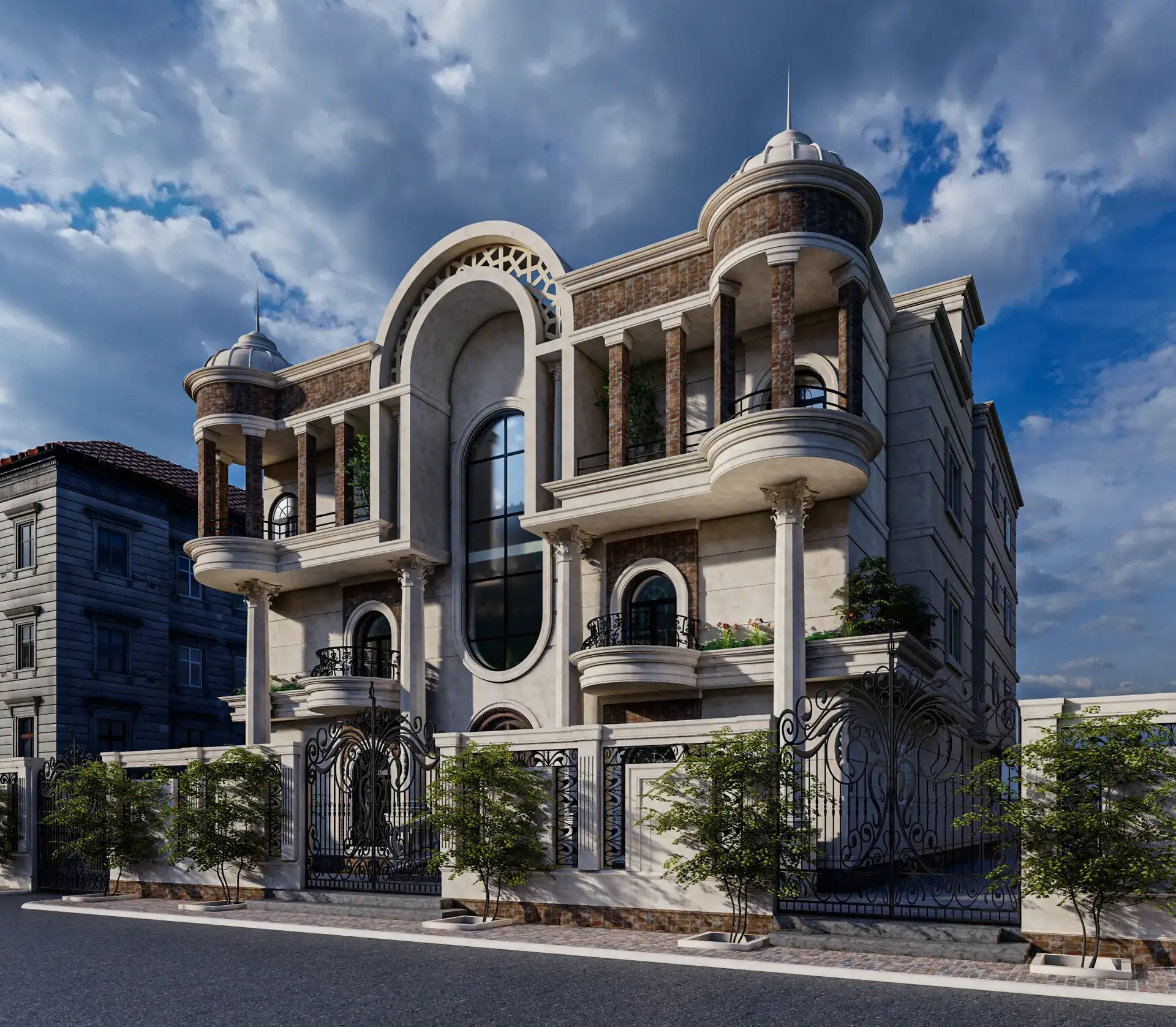 فيلا وعمارة سكنية بالشروق